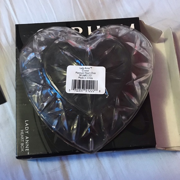 Gorham Crystal Heart Dish - Picture 3 of 5